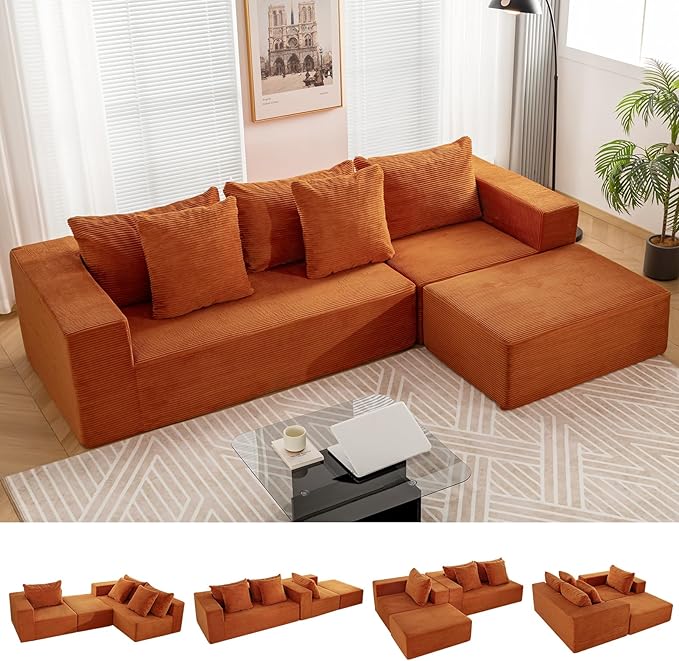 INGEROOM 108" Cloud Sectional Couch by INGEROOM