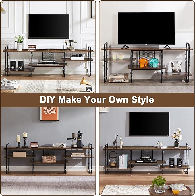 VECELO TV Stands up to 55 Inch, Entertainment Center/Media Console Table - Image 4