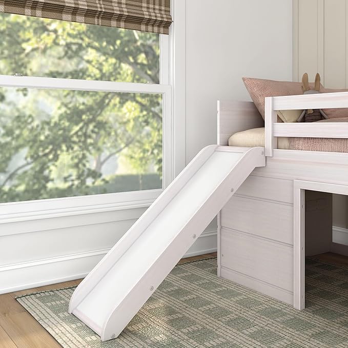 Max & Lily Loft Bed Twin Size, Solid Wood Low Loft Bed - Image 7