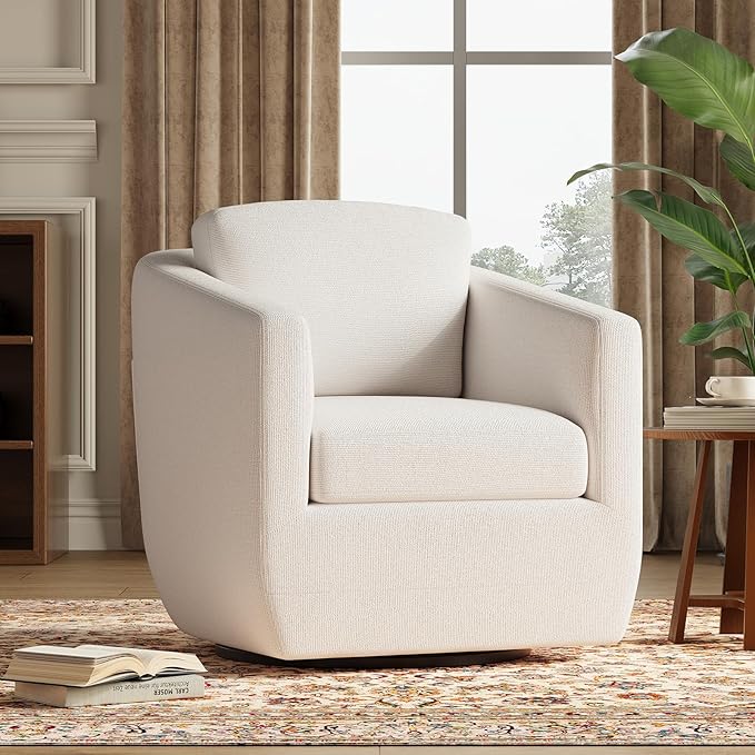 COLAMY 360° Swivel Accent Chair Set of 2 - Image 3