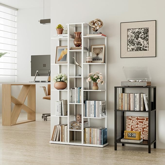 Bookshelf，Small Bookcase for Small Space，6-Tier Bookshelf for Living Room - Image 3