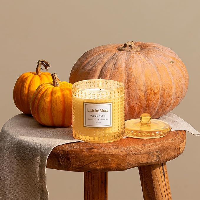 LA JOLIE MUSE Fall Candles – Pumpkin Candle - Image 3