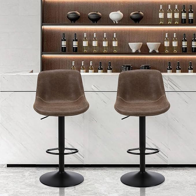 Bar Stools, Swivel Counter Height Barstools - Image 7