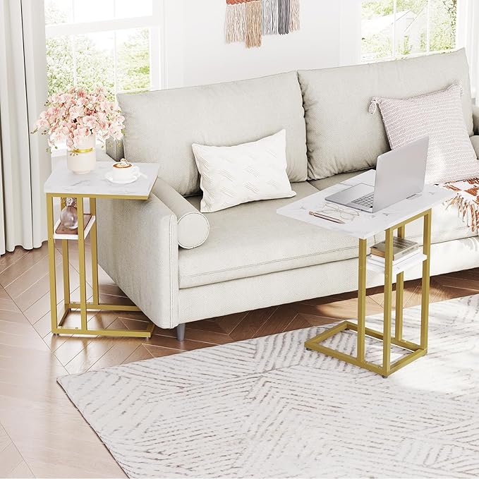 HOOBRO Foldable End Table, Small Snack Table Suitable - Image 8