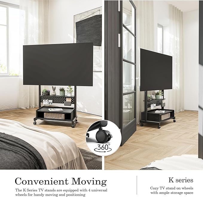 FITUEYES Rolling TV Floor Stand - Image 6