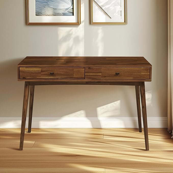 Acacia Lagom 48" Solid Wood Work Desk - Image 9