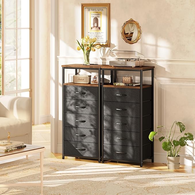 Huuger 5 Drawers Tall Dresser - Image 6