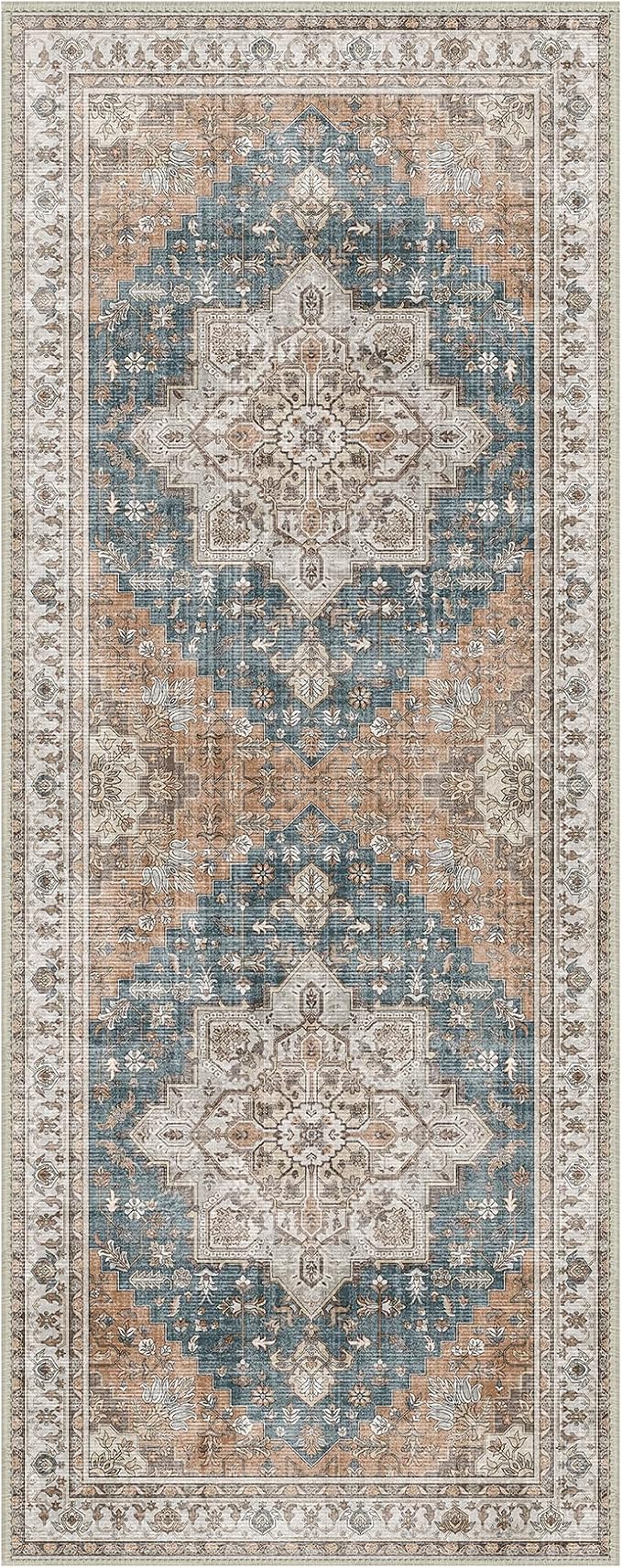 GENIMO 2x5 Runner Rugs for Hallway, Machine Washable Non Slip Vintage Rugs - Image 7