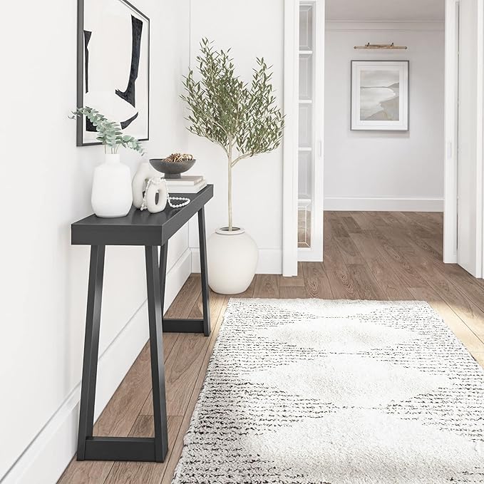 Plank+Beam Solid Wood Console Table, 46.25 Inch, Sofa Table, Narrow Entryway - Image 3