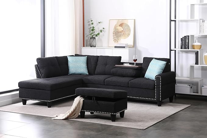 Ball & Cast 98" L Shaped Sectional Couch by BallCast