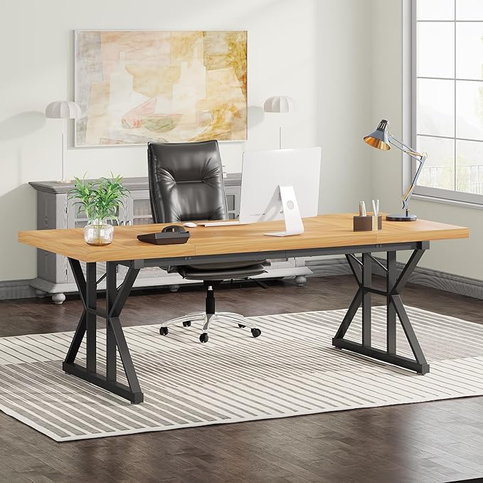 Tribesigns 70.8-Inch Executive Desk, Large Computer Office Desk Workstation by Tribesigns