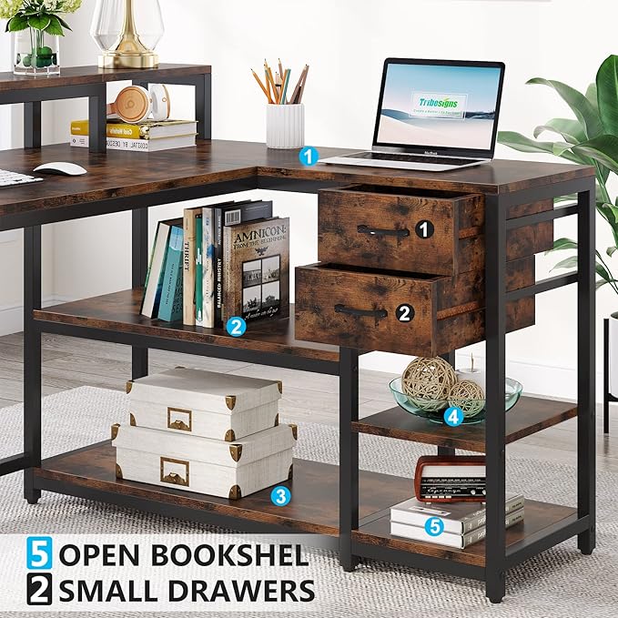 Tribesigns Reversible L Shaped Desk - Image 5