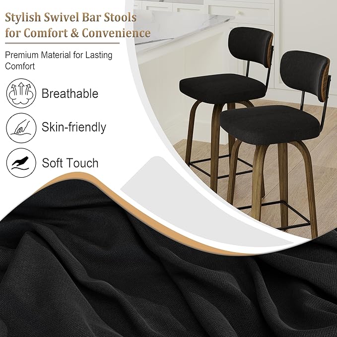 Swivel Counter Height Bar Stools - Image 4