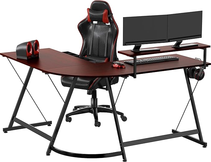 SHW 51 x 51 Inches Vista L-Shaped Desk - Image 7