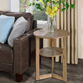 MODERION Round End Table, Farmhouse Side Table by MODERION-YourHomeSoulMate