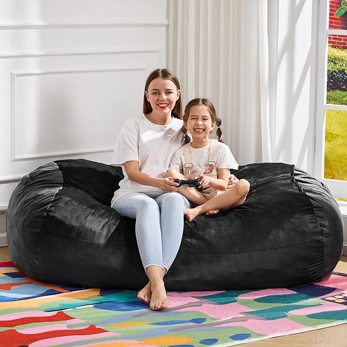 Hobestluk 4FT Bean Bag Chair Large Beanbag by YourHomeDeservesMore