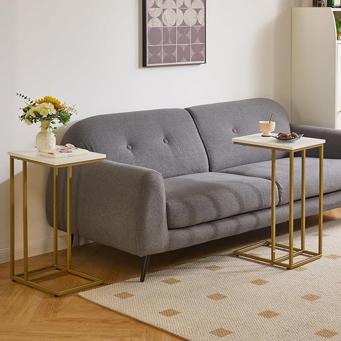 Small Side Tables C Shaped, End Table, Small Table Stand - Image 5
