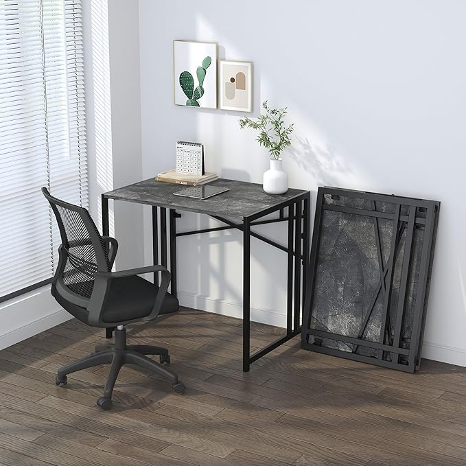 Small Folding Computer Desk 32 inch, Writing Gaming Computer Desk - Image 8