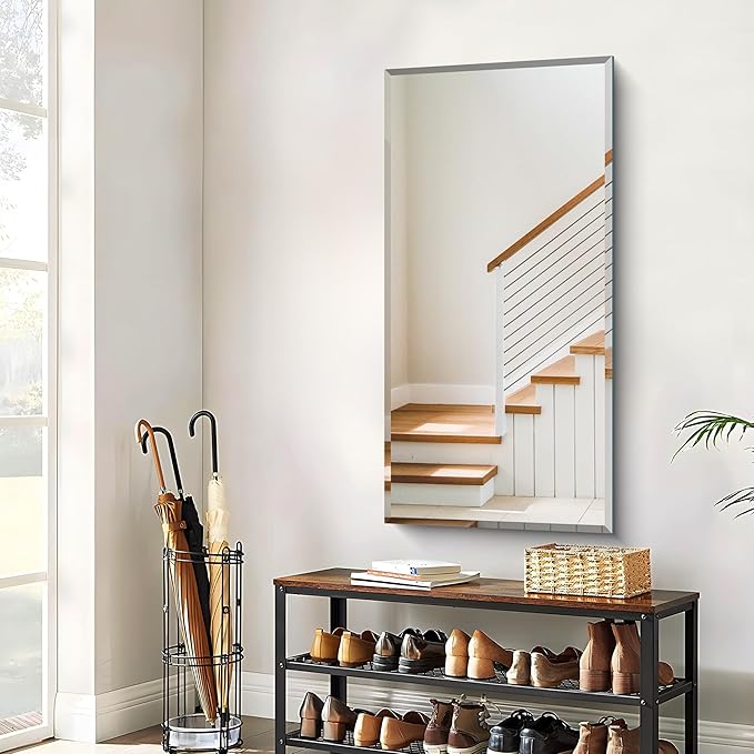 24x48 Large Beveled Mirror, Frameless Beveled Bathroom Mirrors - Image 7