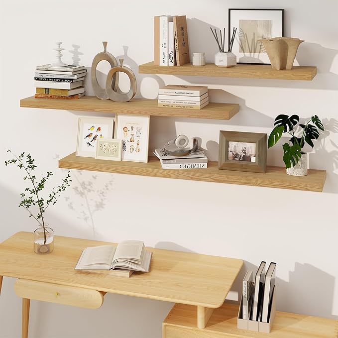 Fun Memories Floating Shelves, 8 Inch Deep Floating Shelves, Rustic Wood - Image 6