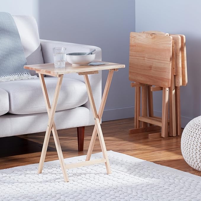 Amazon Basics Classic Foldable TV Dinner Tray Table - Image 6