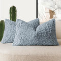 Foindtower Set of 2 Curly Teddy Wool Pillow Covers Decorative Boucle Textured by Foindtower