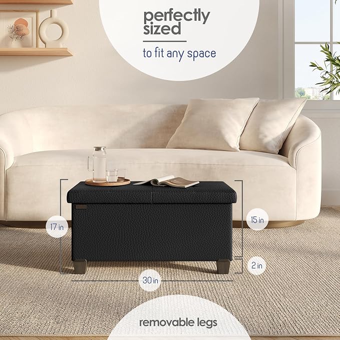 STORAGEBUD Storage Ottoman Bench - Image 9