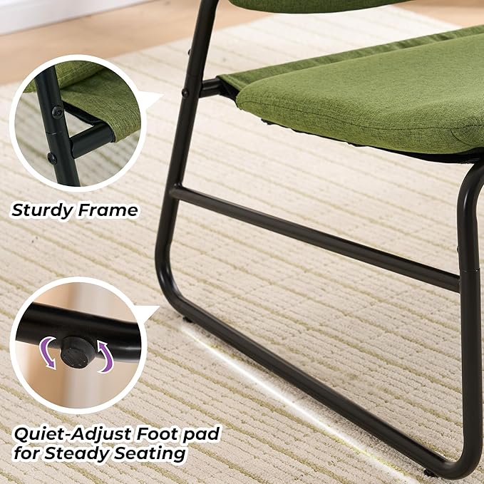 DAICO Modern Accent Chair Comfy Living Room Chair Armless Sling Accent Chairs - Image 9