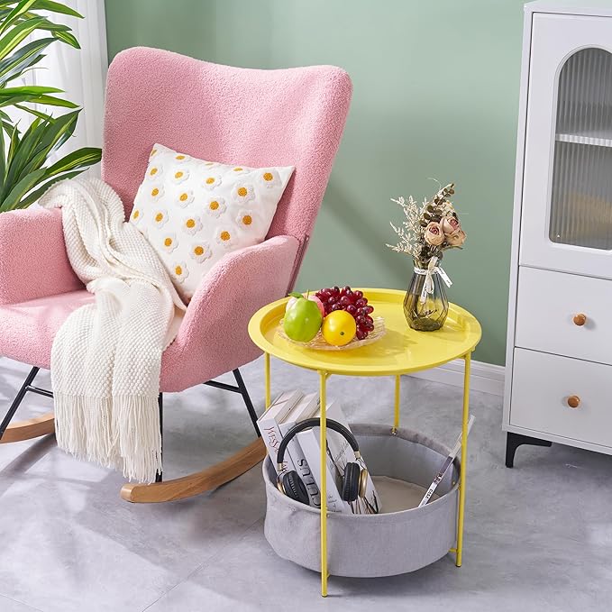 VECELO Round Side/End Table - Image 7