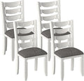 Solid Wood Dining Chair Set of 4, Kitchen Dining Room Chair by Peatuk