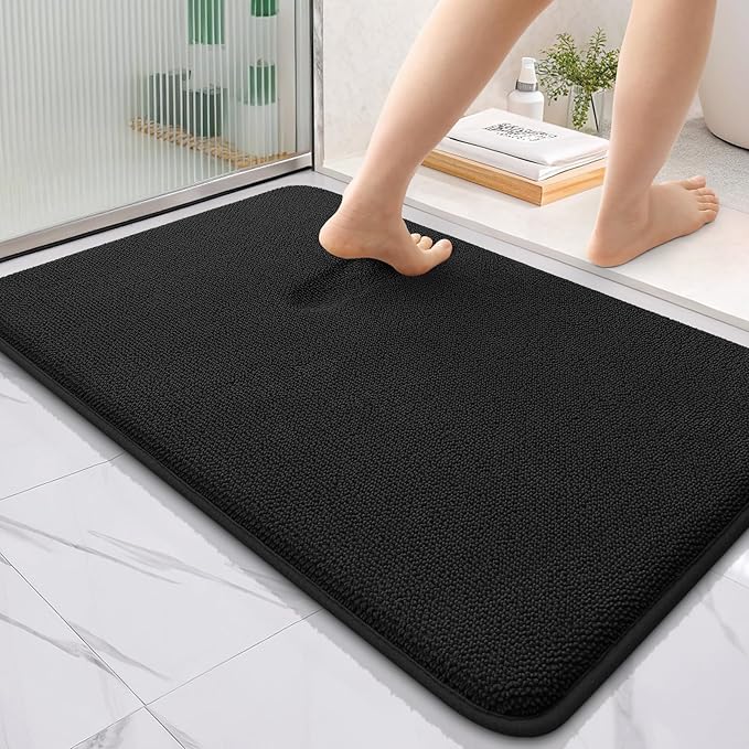 OLANLY Thick Memory Foam Bath Mat Rug 36x24, Extra Soft Absorbent Bathroom Rug by OLANLY