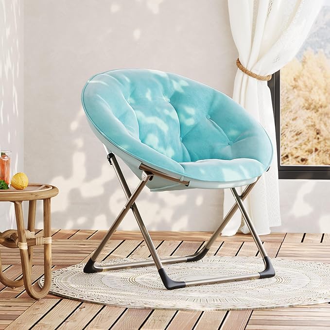 Comfy Saucer Chairs, Cozy Faux Fur Living Room Chair - Image 7