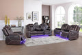 Ball & Cast Power Recliner Sofa Set Leather Reclining Sofa Set Living Room by BallCast