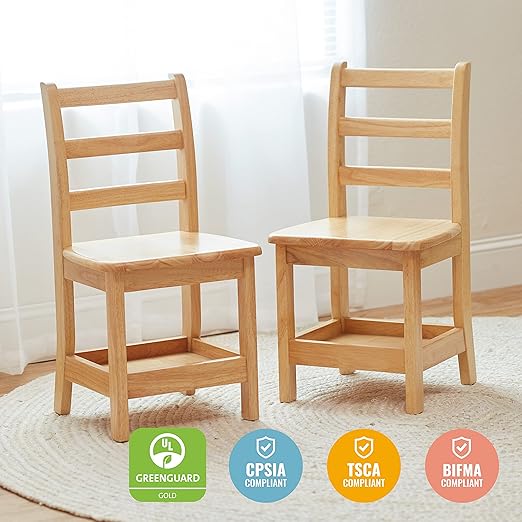 ECR4Kids Three Rung Ladderback Chair - Image 7
