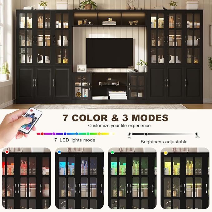 4-Piece Wall Unit TV Stand - Image 3