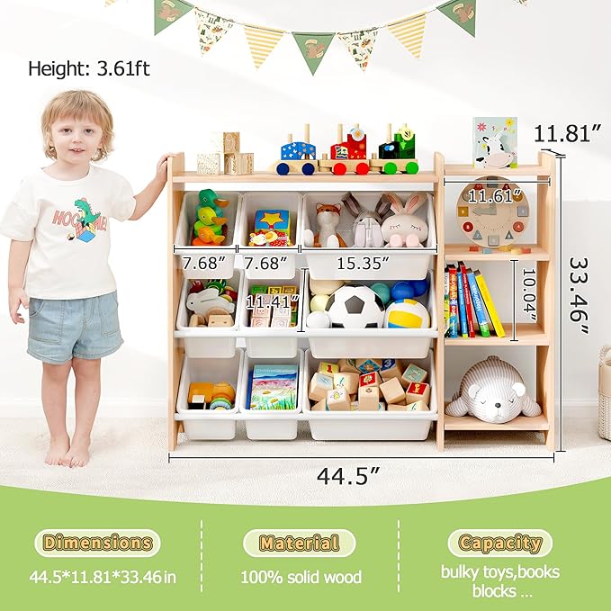 MallBest 4-Tier Kids' Toy Storage Organizer Shelf - Image 3