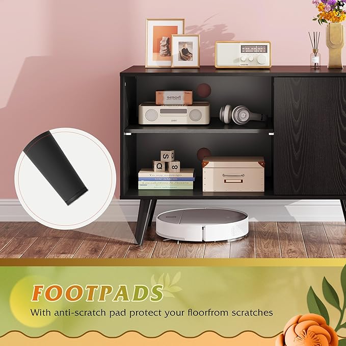WLIVE TV Stand for 40 Inch TVs, Small Entertainment Center - Image 8