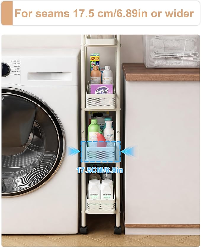 UMDONX Slim Storage Cart 4 Tier - Image 5