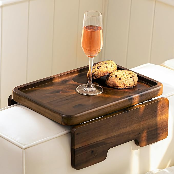 HOLANA Acacia Couch Armrest Table by HOLANA