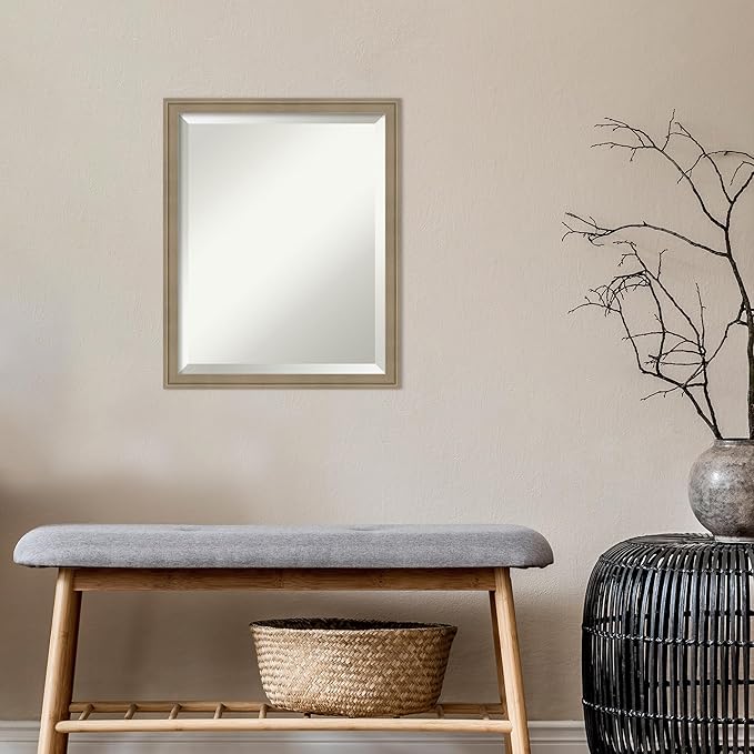 Amanti Art Brown Bathroom Mirror - Image 5