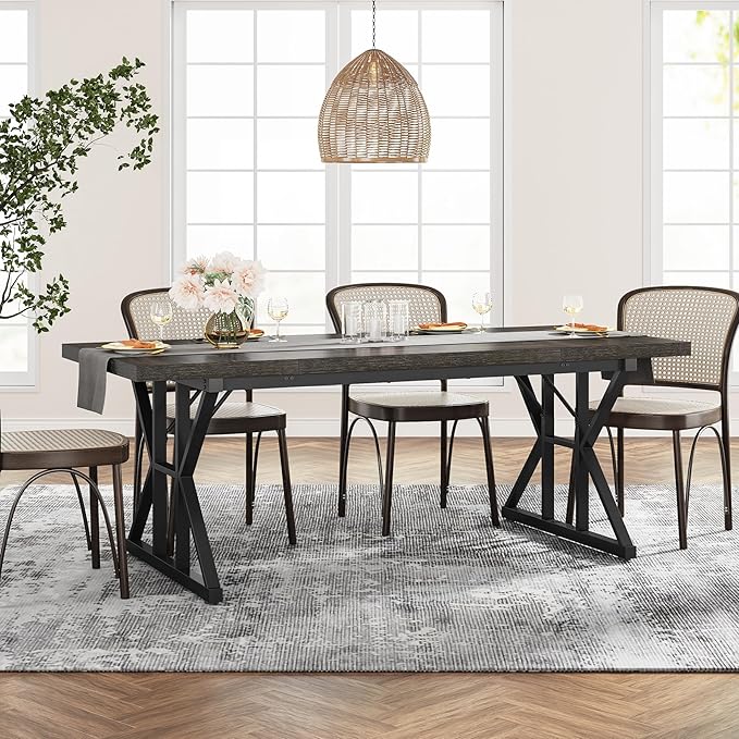 Tribesigns Farmhouse Dining Table - Image 7
