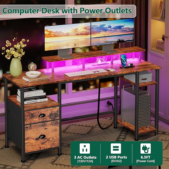 Furologee 61" Computer Desk - Image 6