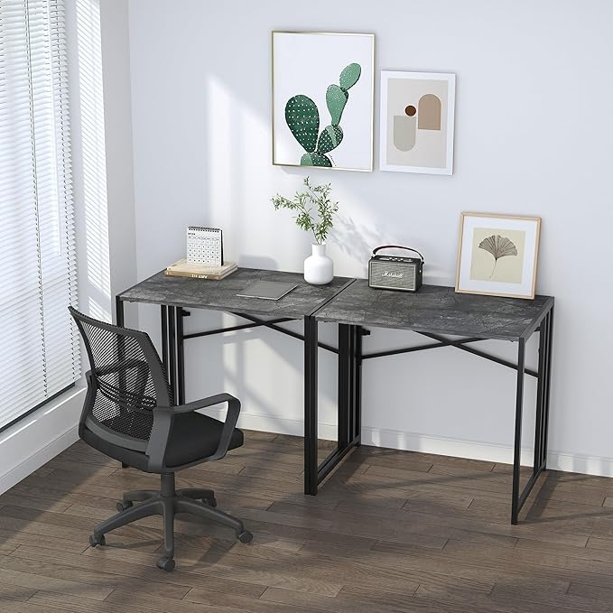Small Folding Computer Desk 32 inch, Writing Gaming Computer Desk - Image 6