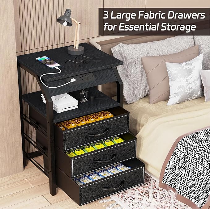 End Tables Set of 2, Nightstands - Image 6