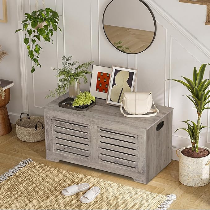 DINZI LVJ Storage Chest, 39.4”Wooden Toy Box - Image 8