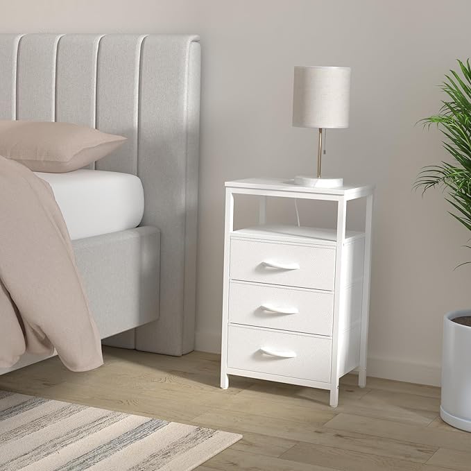 Huuger Nightstands Set of 2, 27.6 Inch End Tables - Image 2
