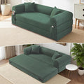 80" Convertible Sofa Bed, Corduroy Deep Seat Folding Pull Out Couch by Cleanthewayyouwant