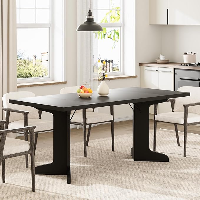 71" Large Dining Table for 6, Farmhouse Kitchen Table - Image 6
