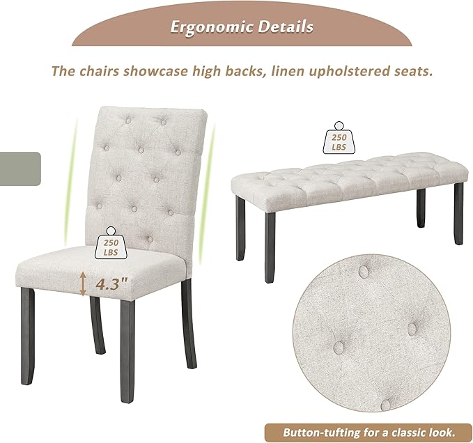 Ball & Cast 6 Piece Dining Table Set - Image 6