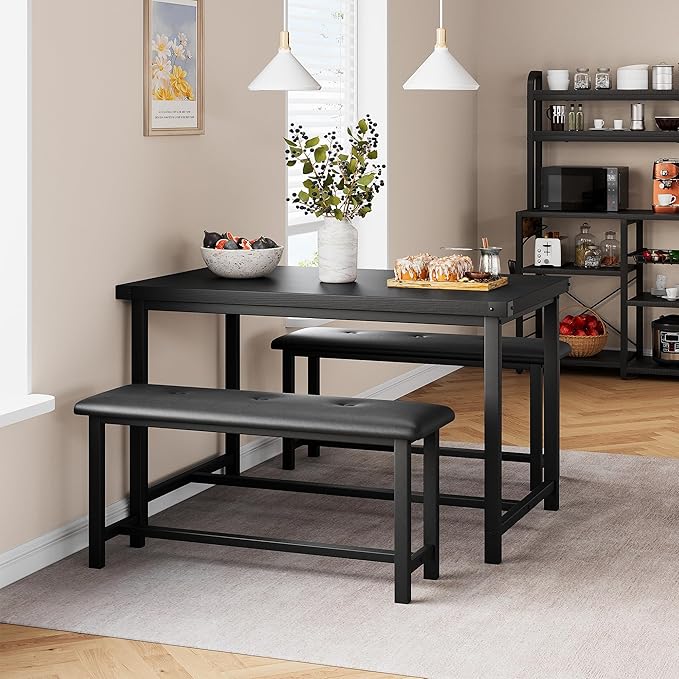 Dining Table Set for 4, Kitchen Table by SLEKVERSA